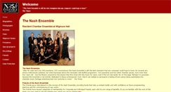 Desktop Screenshot of nashensemble.org.uk